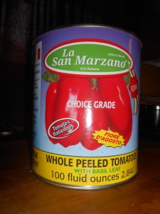 The best tomato's to use for a sauce.. these can be purchase at Costco for super cheap! 